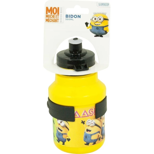 Cycling Bottle Minions Bidon 350ml Yellow with Holder