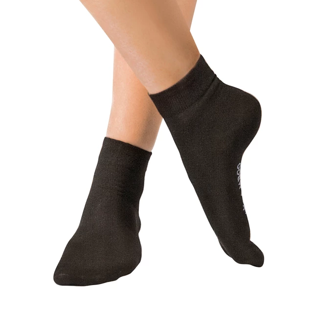 Medium Ankle Socks Bamboo - White, 41/44 - Black