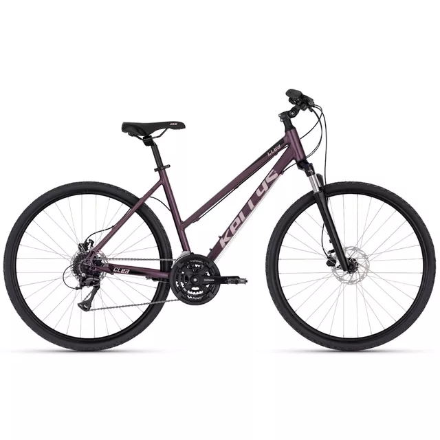 Dámské crossové kolo KELLYS CLEA 90 28" - model 2025 - Graphite Grey - Desert Purple