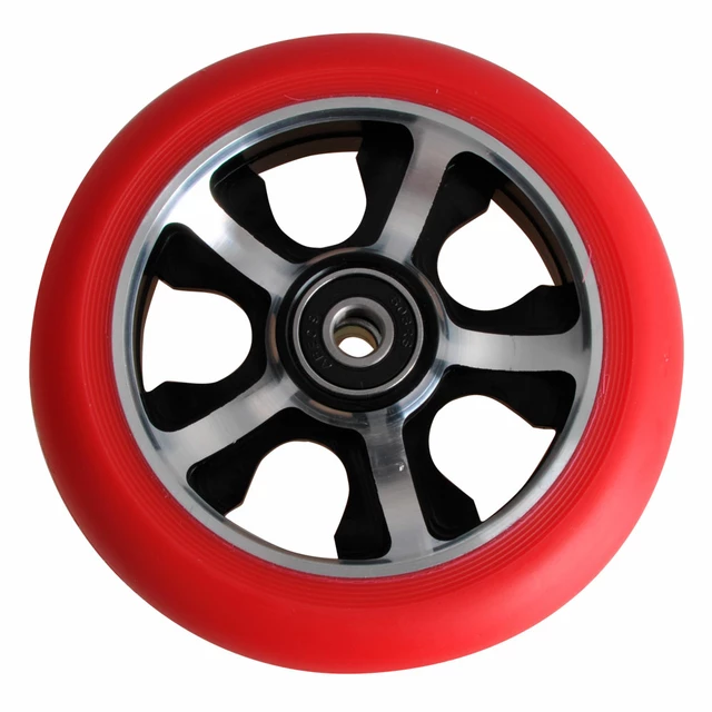 Spare wheel for scooter FOX PRO Judge 110 mm - Black - Red