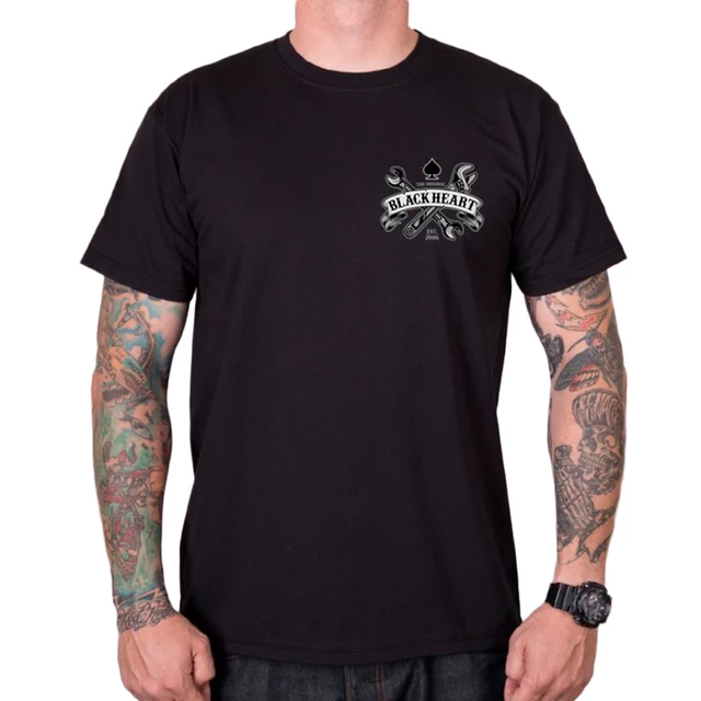 T-Shirt BLACK HEART Respect Tradition - Black