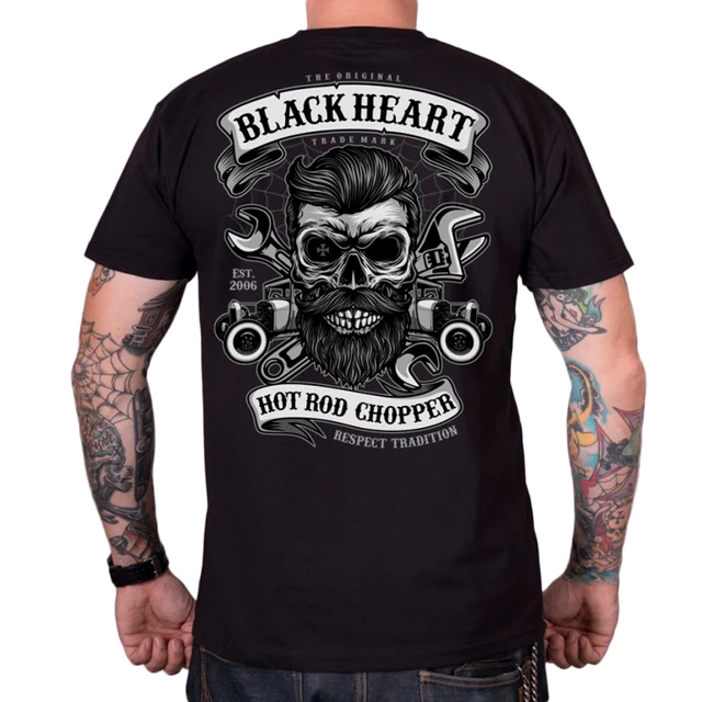 Triko BLACK HEART Respect Tradition - černá - černá