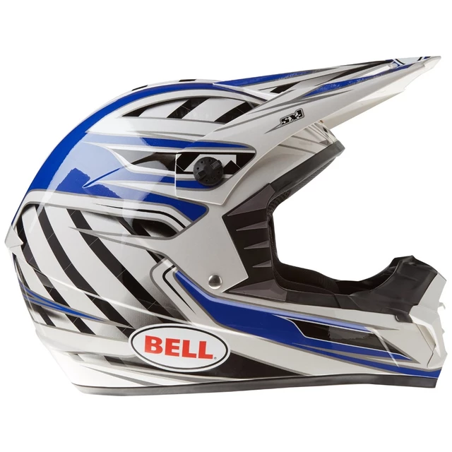 BELL PS SX-1 Motorcycle Helmet - Black-Magenta - Switch Blue