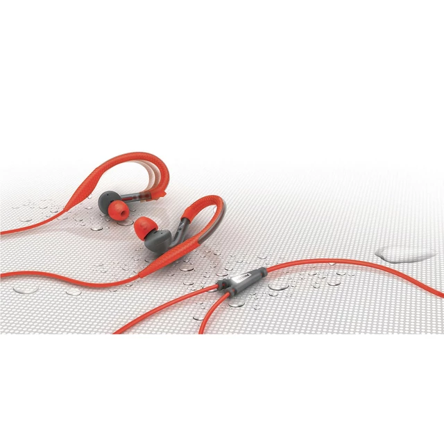 Sport fülhallgató Philips-fül mögé - piros-fekete