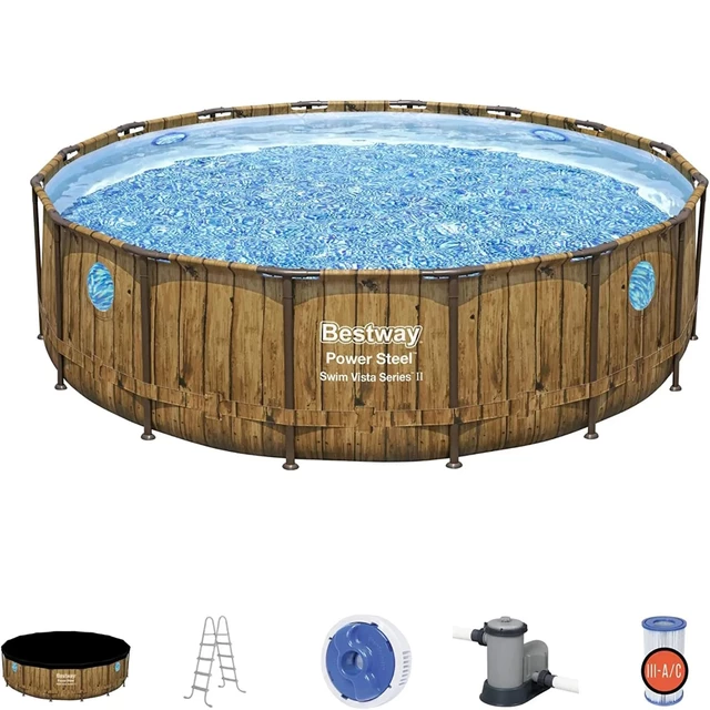 Bazén Bestway Rattan Swim Vista 488 x 122 cm s filtráciou