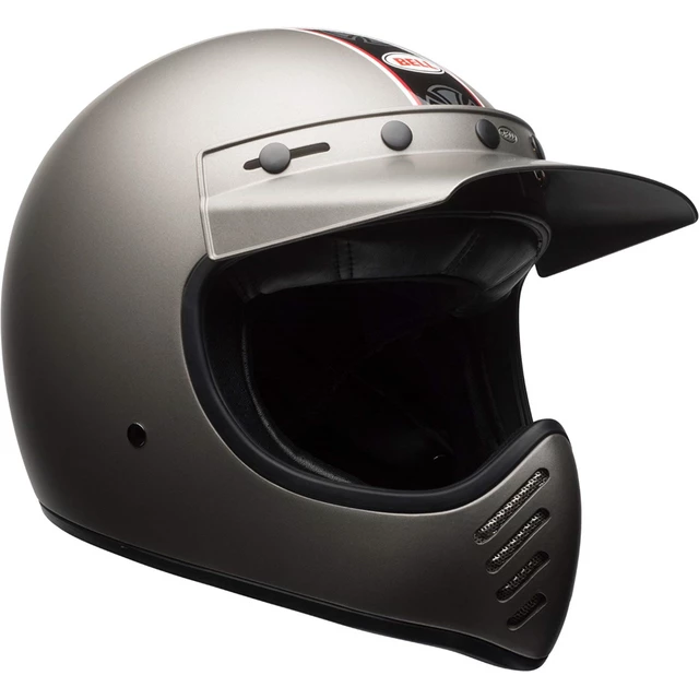 BELL Moto-3 Independent Matte Titanium Motorrad Helm