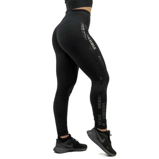 Női magas derekú leggings Nebbia INTENSE Iconic 834 - fekete - fekete