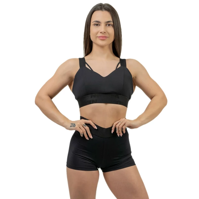 Women's Padded Sports Bra Nebbia INTENSE Iconic 844 - Black - inSPORTline