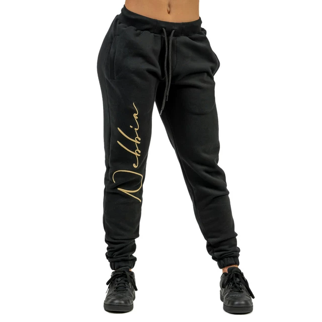 Women's Joggers Nebbia INTENSE Signature 846 - Black/Gold - Black/Gold