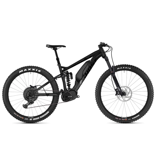 Full-Suspension E-Bike Ghost Hybride SL AMR X S4.7+ AL 29” – 2019 - Night Black / Jet Black / Iridium Silver - Night Black / Jet Black / Iridium Silver