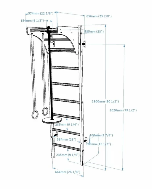 Bordásfal kiegészítőkkel BenchK 211B+A076