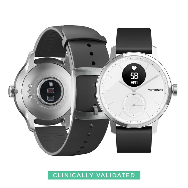 Withings Scanwatch 42mm aktivitásmérő óra fehér