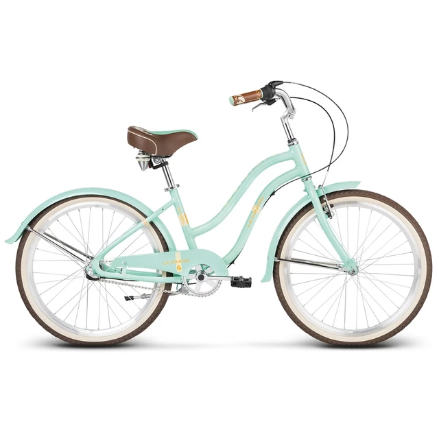 Juniorský dievčenský bicykel Le Grand Sanibel JR 24" - model 2020 - ružová - Mint