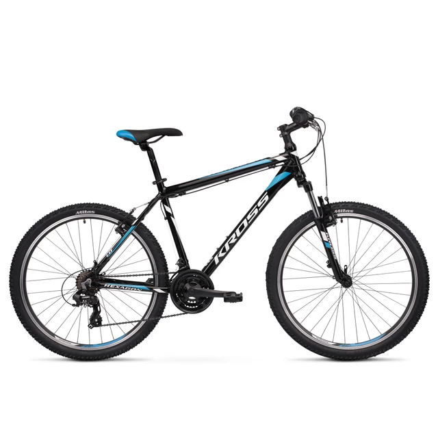 Mountain Bike Kross Hexagon 1.0 26” – 2021 - Black/White/Blue - Black/White/Blue