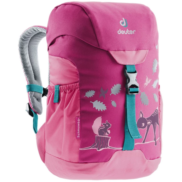 Children’s Backpack DEUTER Schmusebär 8L 2020 - Kiwi/Arctic - Magenta/Hot Pink