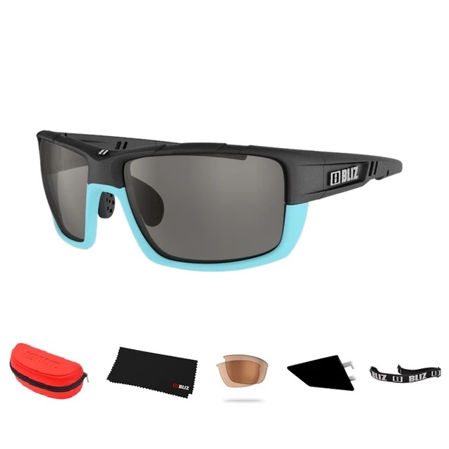 Bliz Tracker Ozon sportliche Sonnenbrille blau