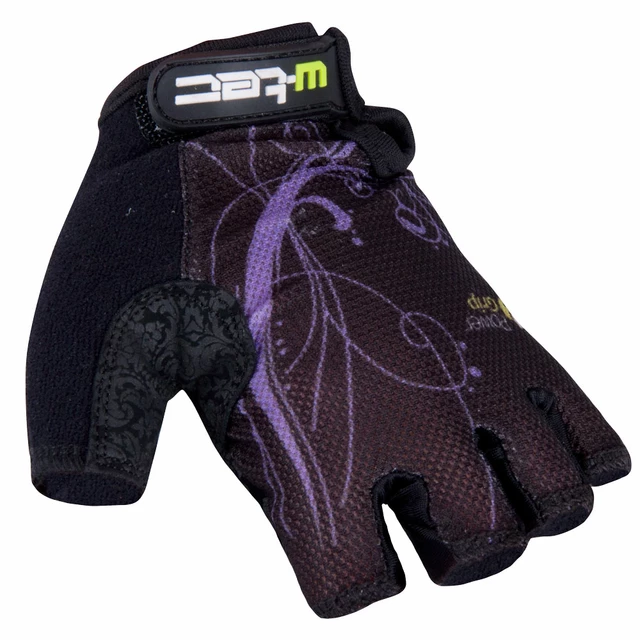 Women's Cycling Gloves W-TEC Mison - Black-Violet - Black-Violet