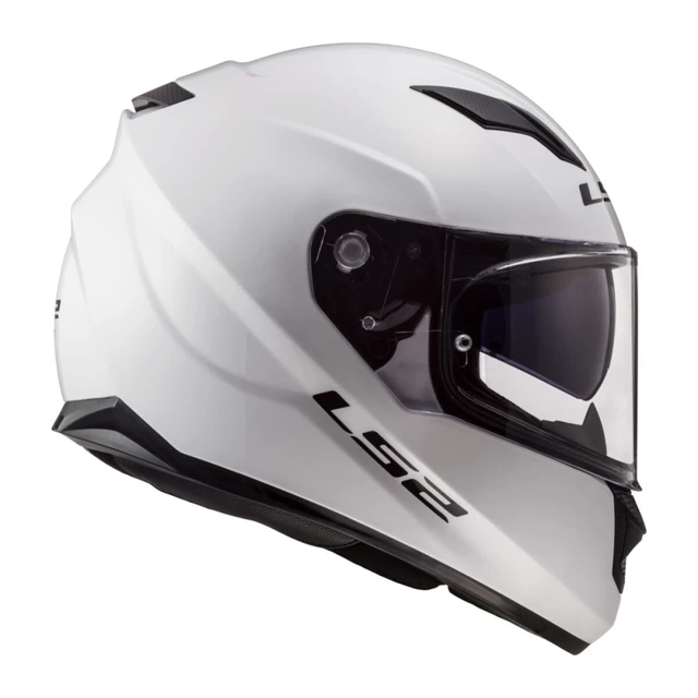 Motorcycle Helmet LS2 FF320 Stream Evo Glossy White - White