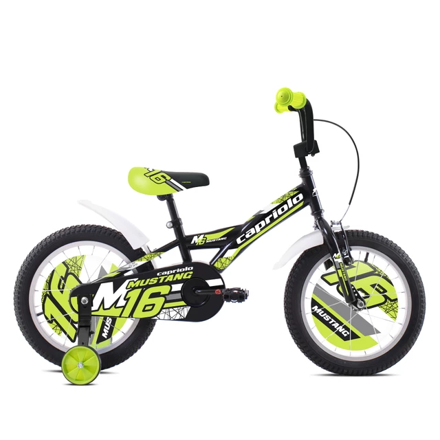 Children’s Bike Capriolo Mustang 16” 6.0 - Blue-Black-Red - Black-Lime