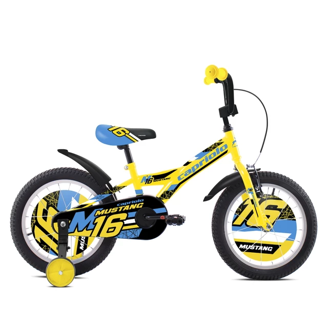 Children’s Bike Capriolo Mustang 16” 6.0 - Yellow-Blue - Yellow-Blue