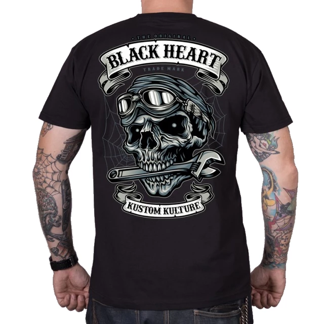 Triko BLACK HEART Trapper - černá