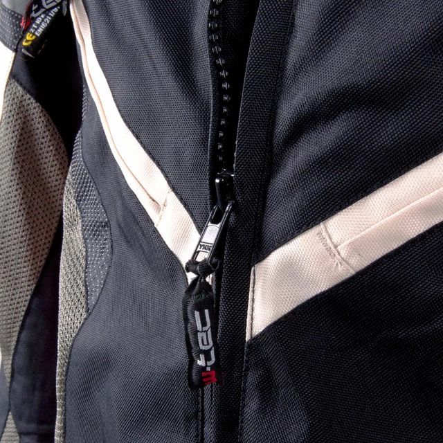 Kurtka motocyklowa W-TEC Priamus PLUS - OUTLET - Czarno-szaro-czerwony