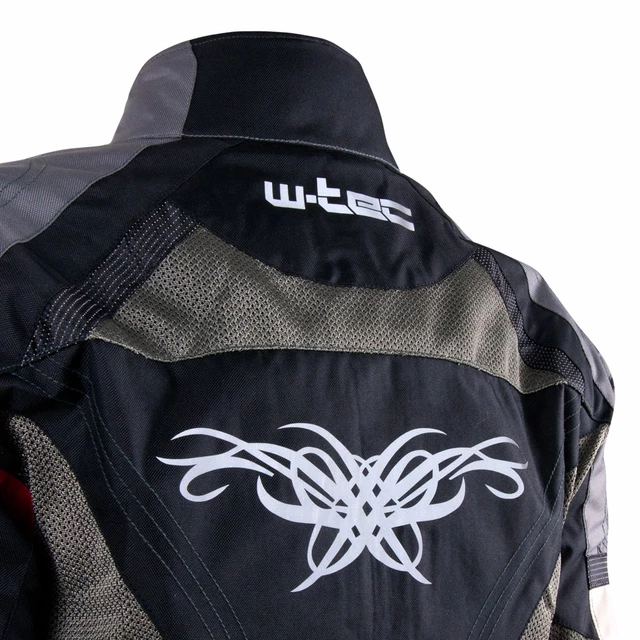 Kurtka motocyklowa W-TEC Priamus PLUS - OUTLET - Czarno-szaro-czerwony