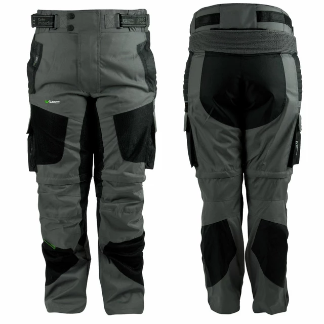 Moto Trousers W-TEC Priamus - 4XL - Grey-Black