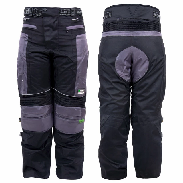 Moto Trousers W-TEC Foibos TWG-102 - Black-Grey - Black-Grey