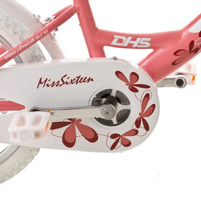 Gyermekkerékpár DHS Miss Sixteen 1602 16" - 2016 modell - fehér