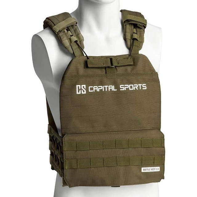 Zátěžová vesta Capital Sports Battlevest 2.0 2 x 4 kg - zelená