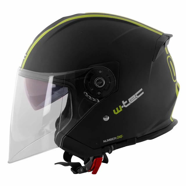 Moto čelada W-TEC V586 - črna-zelena