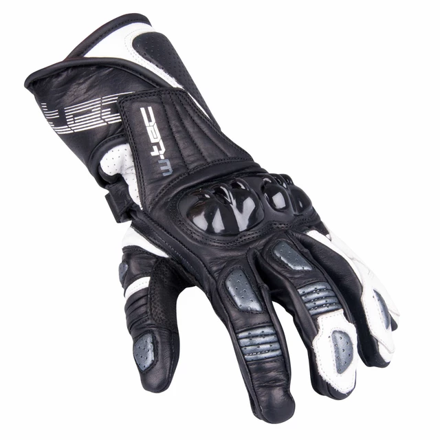 Herren-Motorradhandschuhe W-TEC Decane - rot - silber