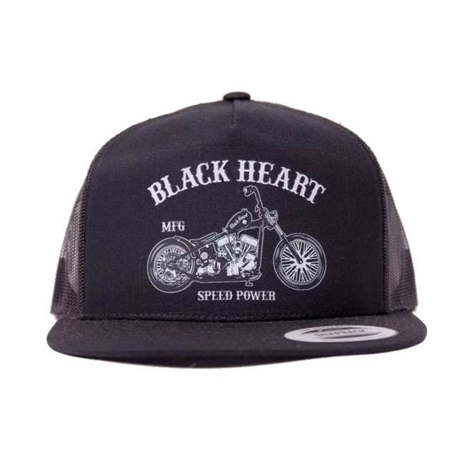 Czapka z daszkiem BLACK HEART Bobber BLK Trucker - Czarny - Czarny