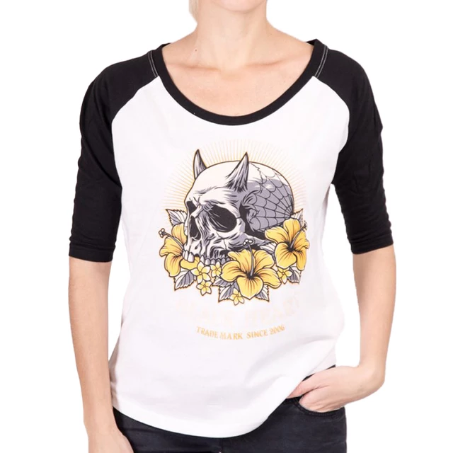 Women’s T-Shirt BLACK HEART Sweet Evil RG - White - White