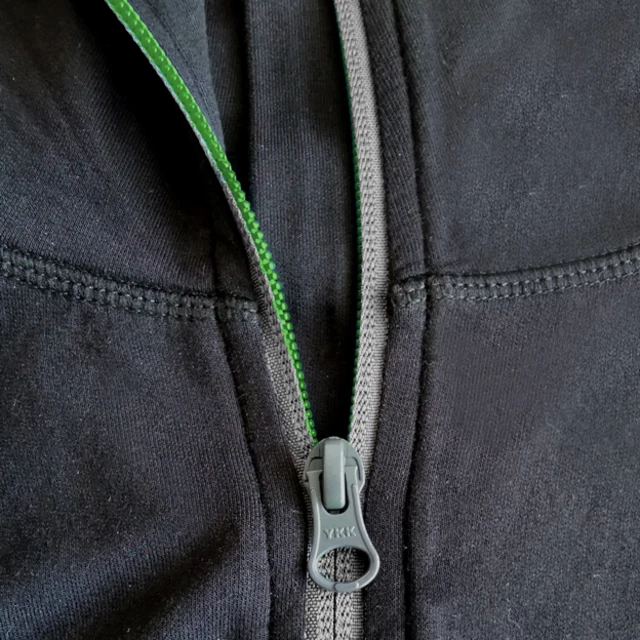 ECO Bamboo Sport Langarm-Kapuzenpulli - schwarz