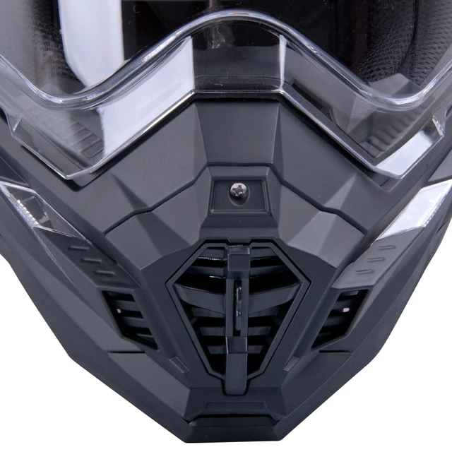 Motocross Helmet W-TEC AP-885 - Pearl Black