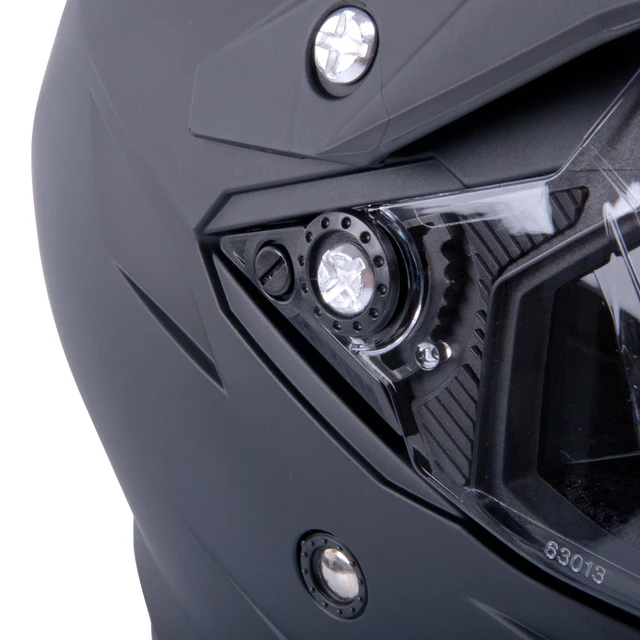 Motocross Helmet W-TEC AP-885 - Pearl Black