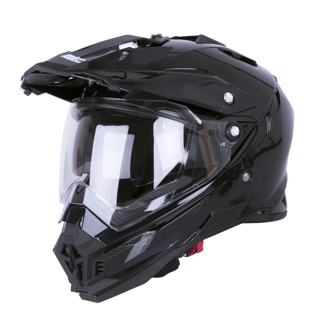 Kask motocyklowy W-TEC AP-885 ENDURO + BLENDA - Czarna perła