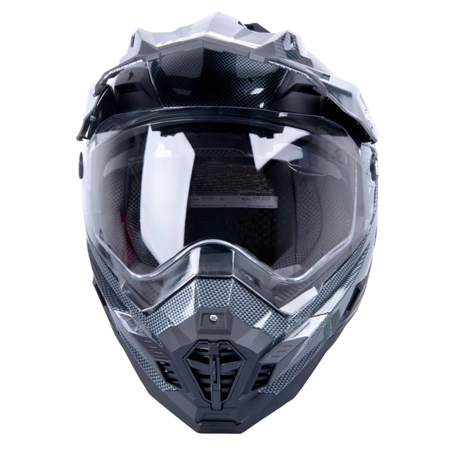 Motocross Helm W-TEC AP-885 Carbon-Look