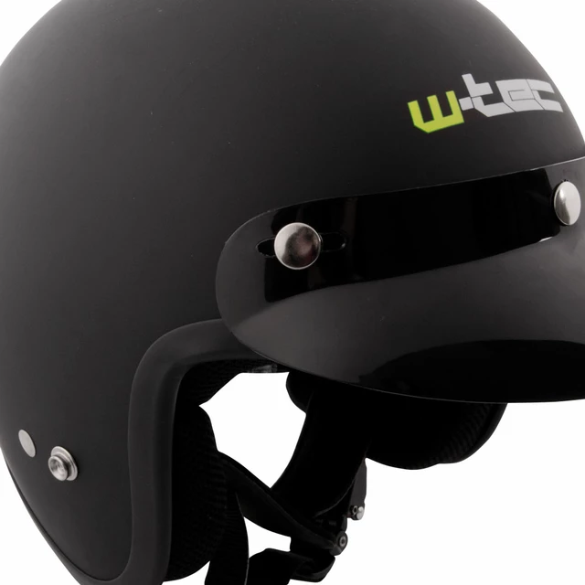 Kask motocyklowy otwarty chopper W-TEC AP-75 - Biała perła