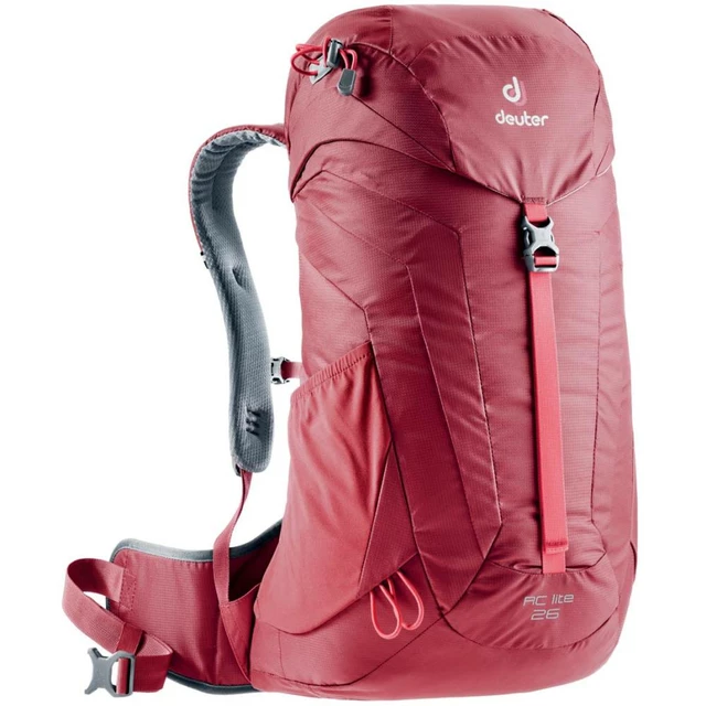 Tourist Backpack DEUTER AC Lite 26 - Blue-Red - Cranberry