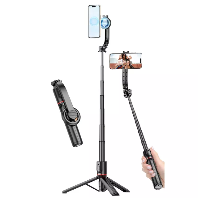 Selfie stativ Apexel MagSafe s Cold Shoe úchytem