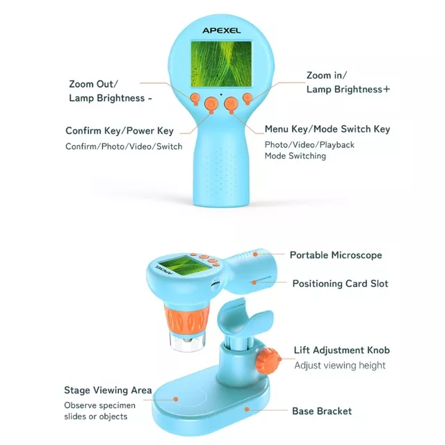 Dětský digitální mikroskop Apexel