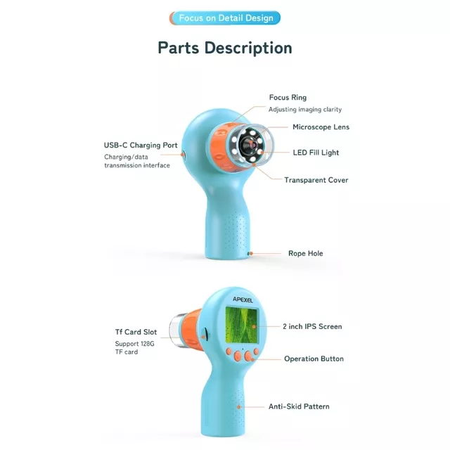 Dětský digitální mikroskop Apexel