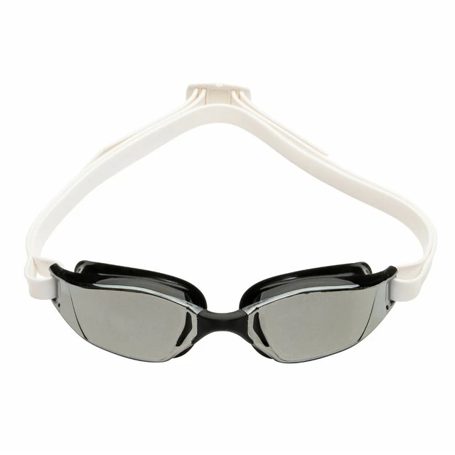 Swimming Goggles Aqua Sphere Michael Phelps XCeed Silver Titanium Mirrored - Black-White - Black-White