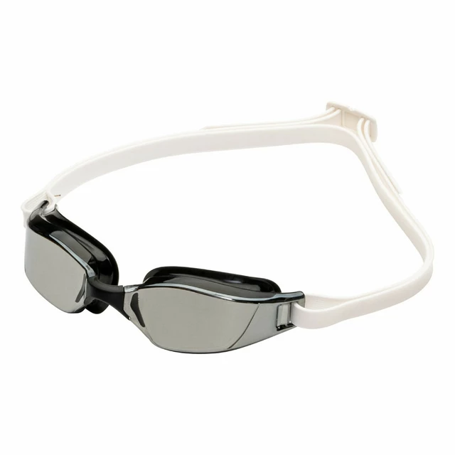 Swimming Goggles Aqua Sphere Michael Phelps XCeed Silver Titanium Mirrored - Black-White