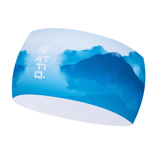 Sports Headband Attiq Lycra Thermo - Ocean - Mountain Blue