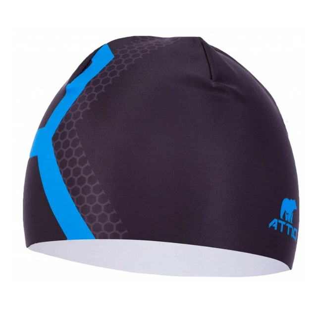 Sports Beanie Attiq Lycra Thermo - Mountain Grey - Vertical Blue