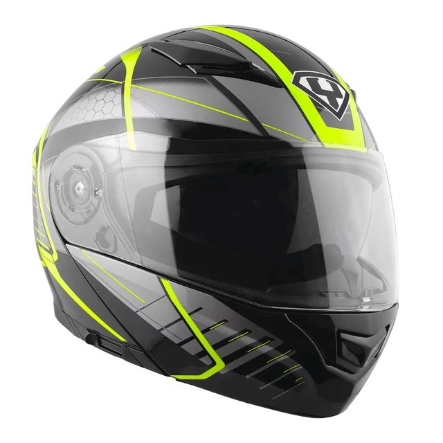 Motorcycle Helmet Yohe 950-16 - White-Grey